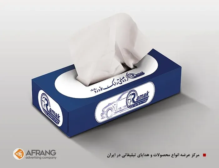 دستمال کاغذی تبلیغاتی 100