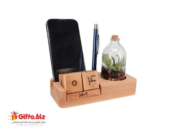 تقویم رومیزی چوبی DOCT