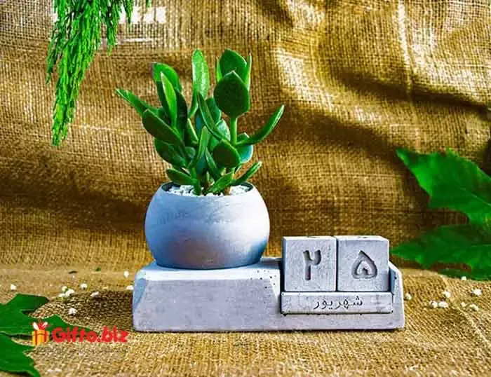 تقویم رومیزی بتنی آذین GBO76