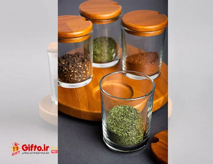 ست جا ادویه و مربا خوری گردان OAK