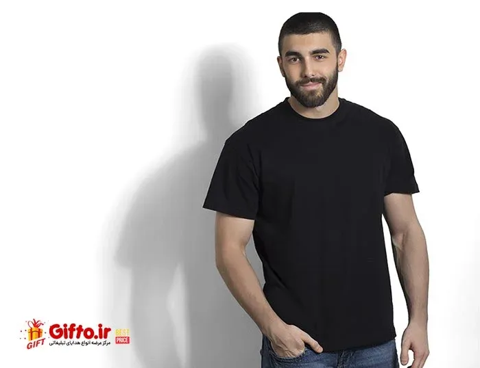 تی شرت مشکی تبلیغاتی GP69