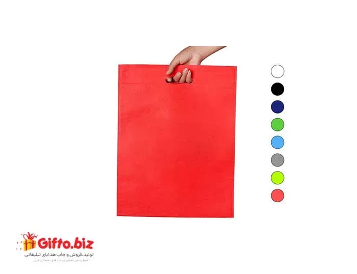 ساک پارچه ای ارزان 20*30 فلت دسته موزی GB-06