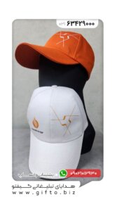 چاپ کلاه تبلیغاتی نارنجی کلاه تبلیغاتی کتان GP23